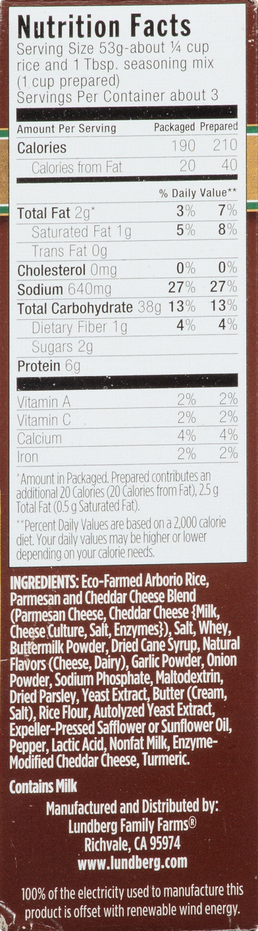 slide 5 of 8, Lundberg Family Farms Creamy Parmesan Risotto 5.5 oz, 5.5 oz