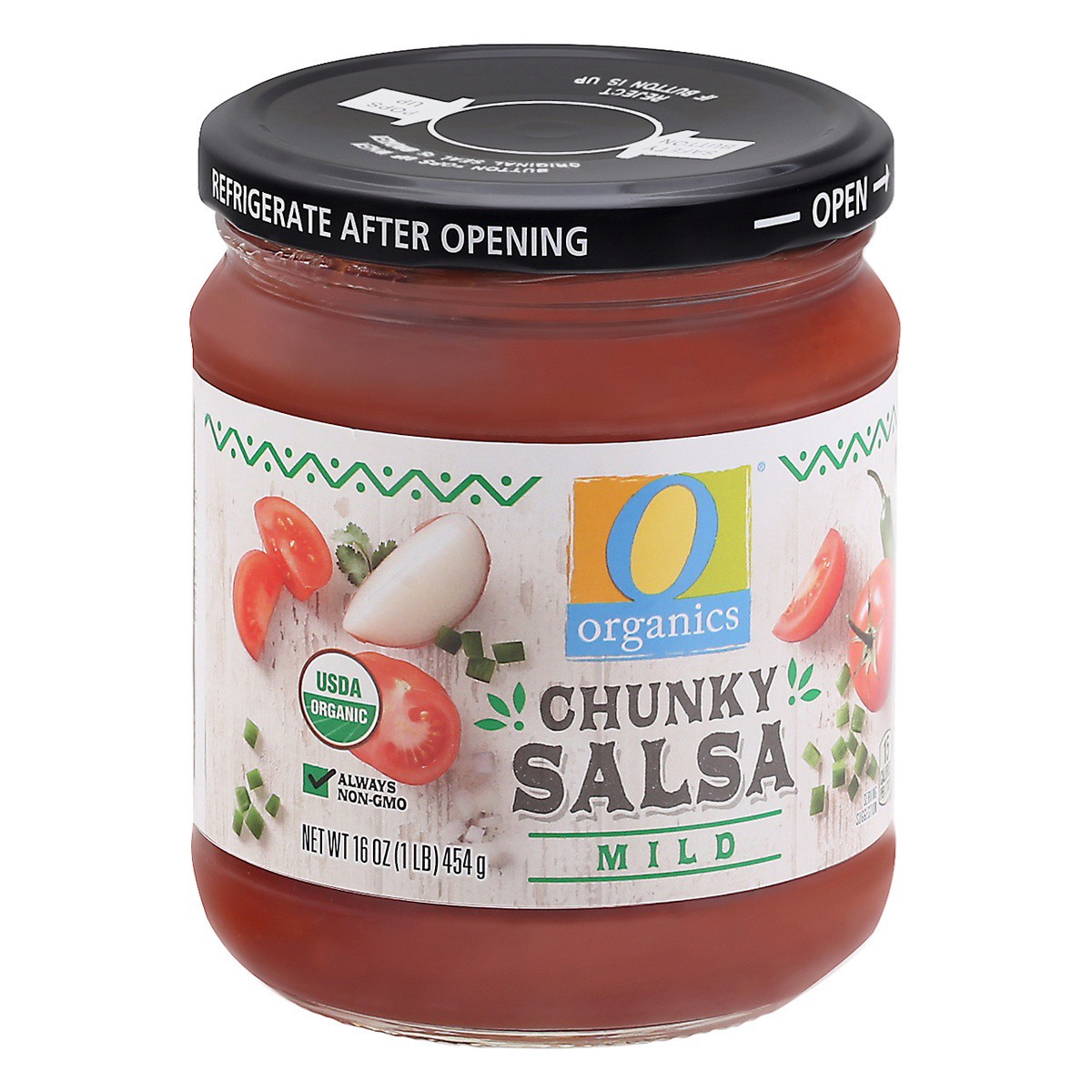 slide 8 of 9, O Organics Organic Salsa Mild Jar, 16 oz