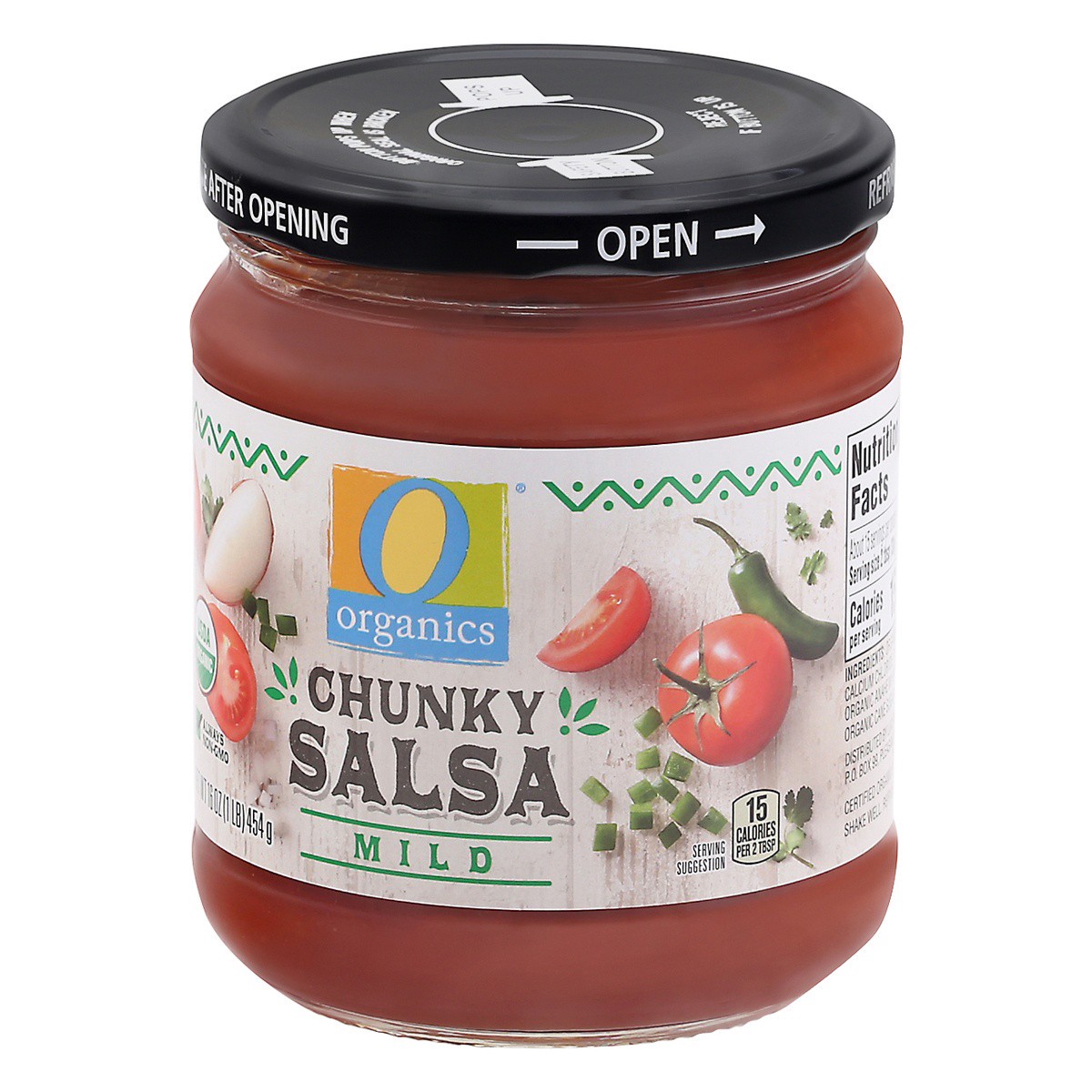 slide 9 of 9, O Organics Organic Salsa Mild Jar, 16 oz