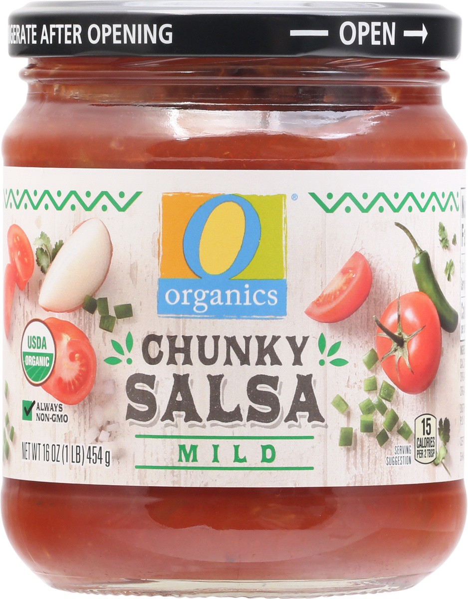 slide 6 of 9, O Organics Organic Salsa Mild Jar, 16 oz