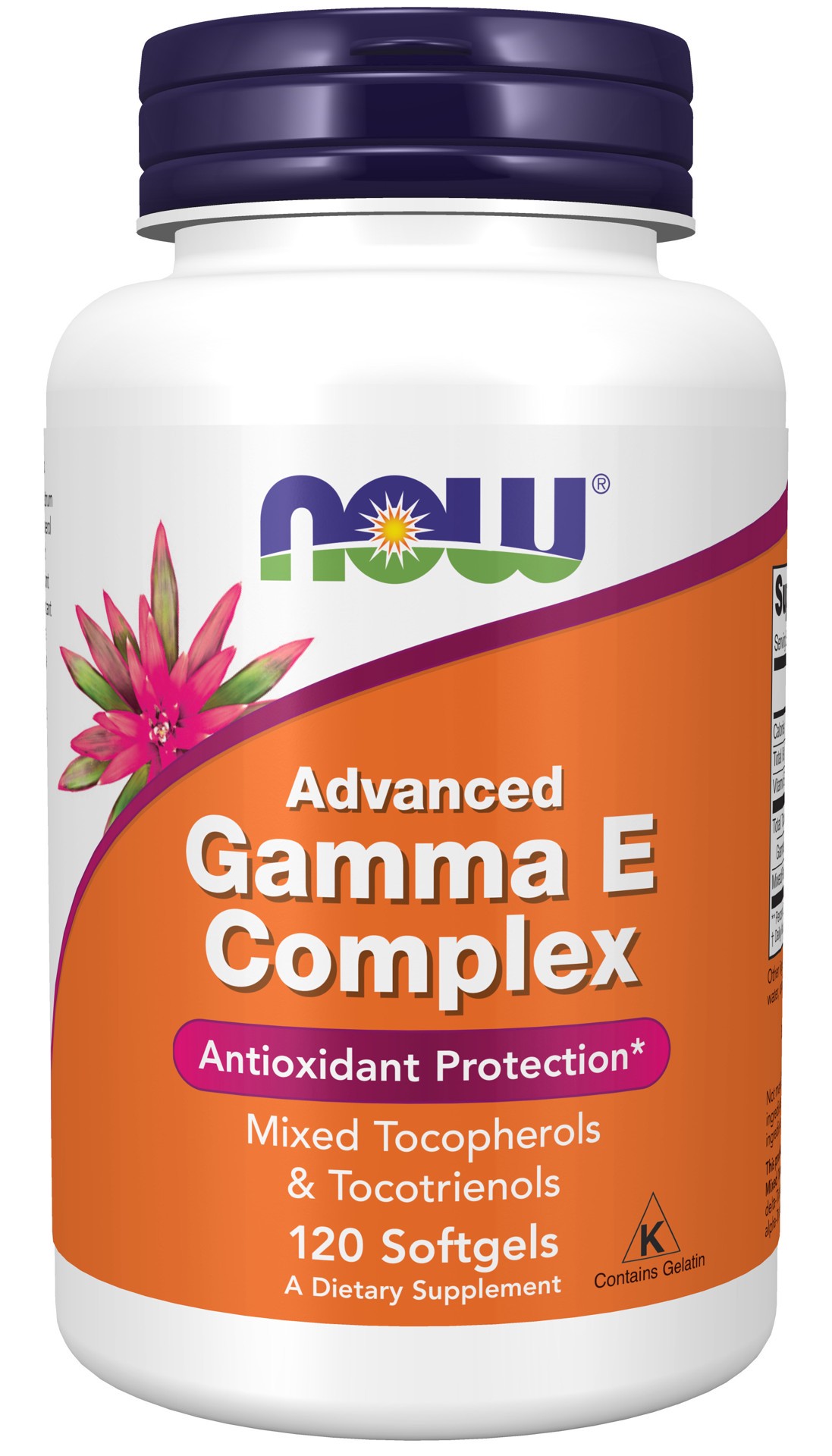 slide 1 of 4, NOW Advanced Gamma E Complex - 120 Softgels, 120 ct