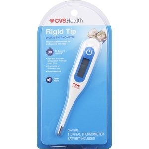 slide 1 of 1, CVS Health Rigid Tip Digital Thermometer, 1 ct