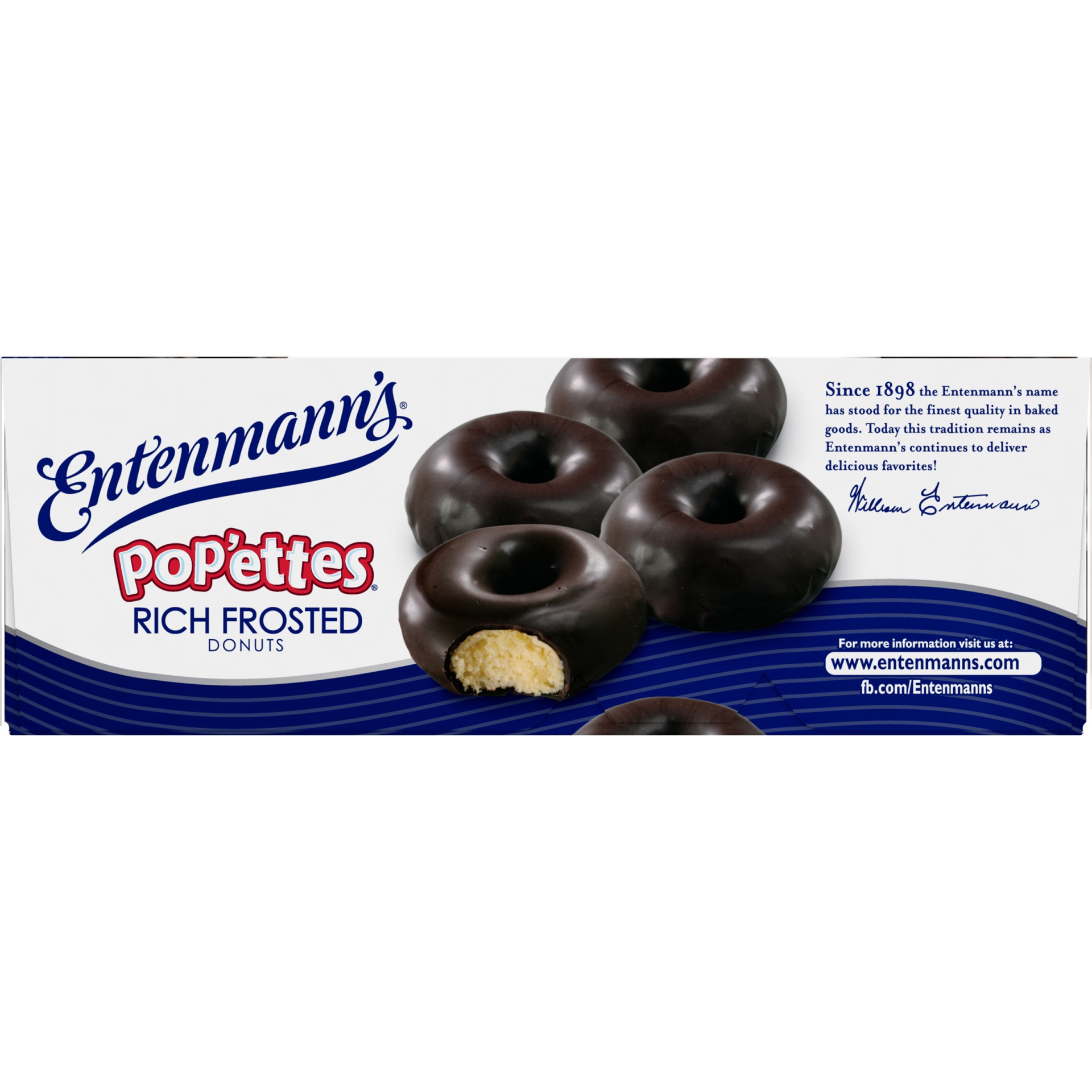 slide 7 of 9, Entenmann's Rich Frosted Chocolate Donut Pop'ettes, 14 oz, 