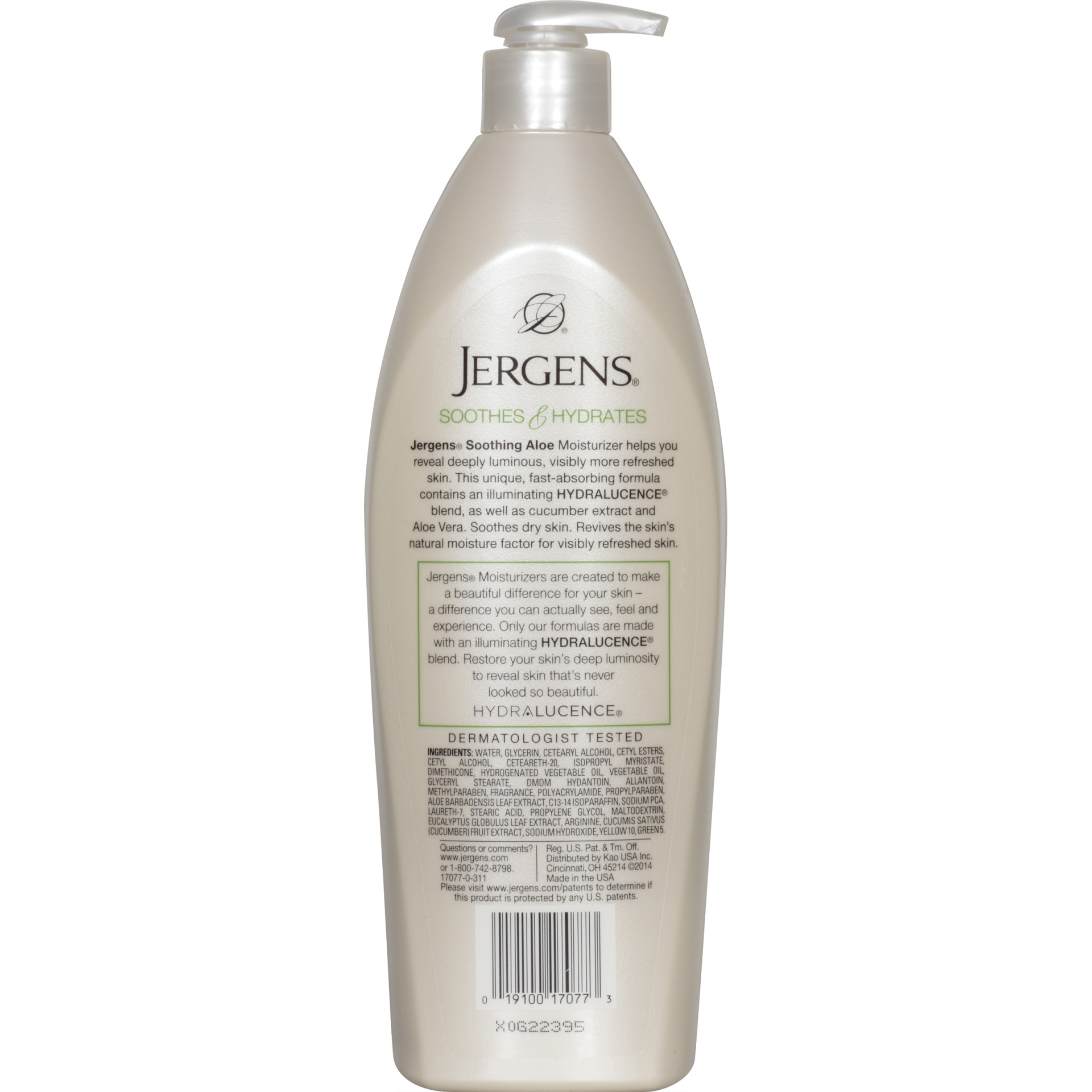 slide 6 of 7, Jergens Hand and Body Lotion, Dermatologist Tested Moisturizer, 21 oz