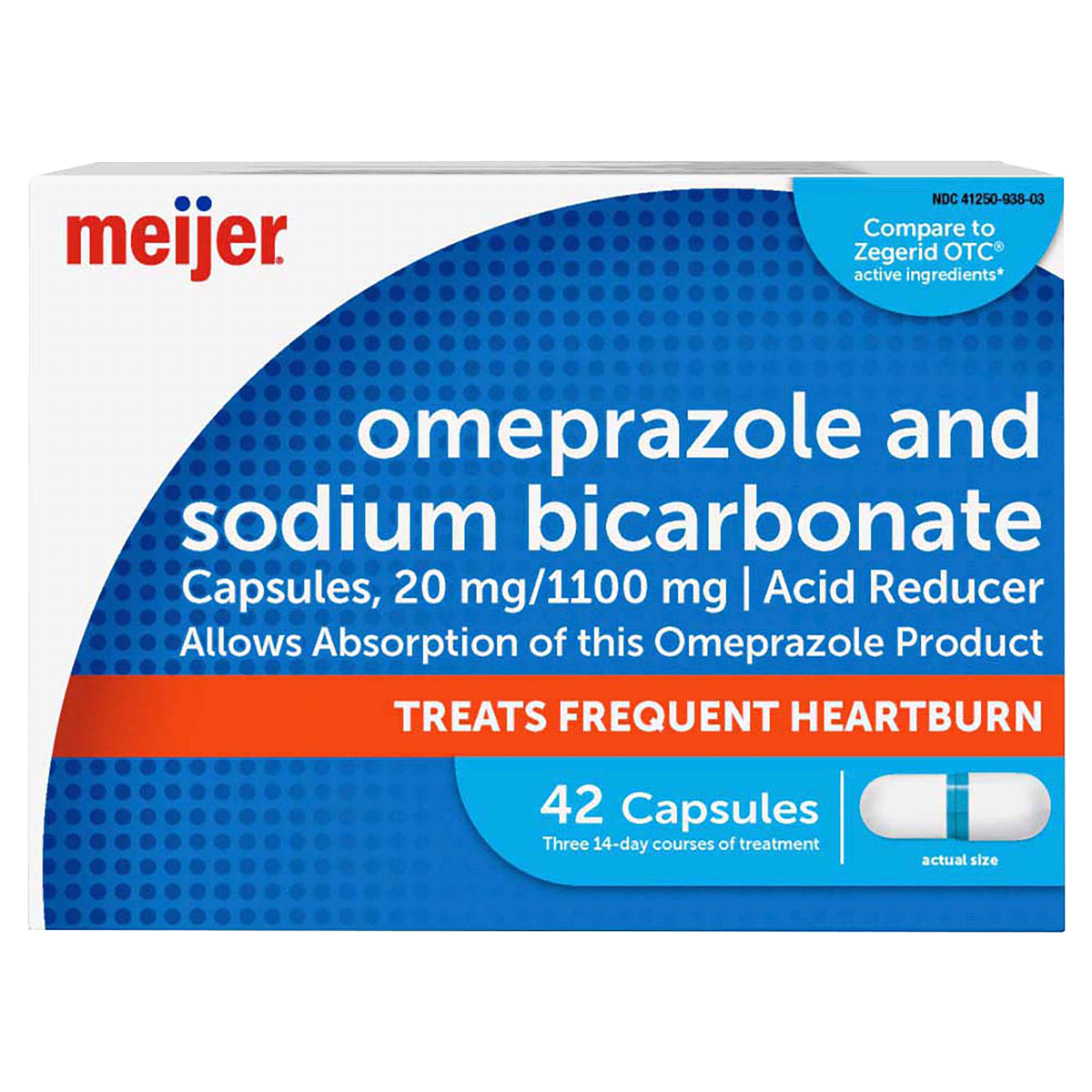 slide 1 of 29, Meijer Omeprazole And Sodium Bicarbonate Capsules, 42 ct