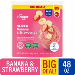 Kroger Sliced Banana & Strawberry Smoothie