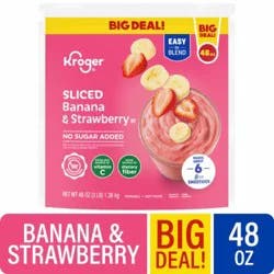 Kroger Sliced Banana & Strawberry Smoothie
