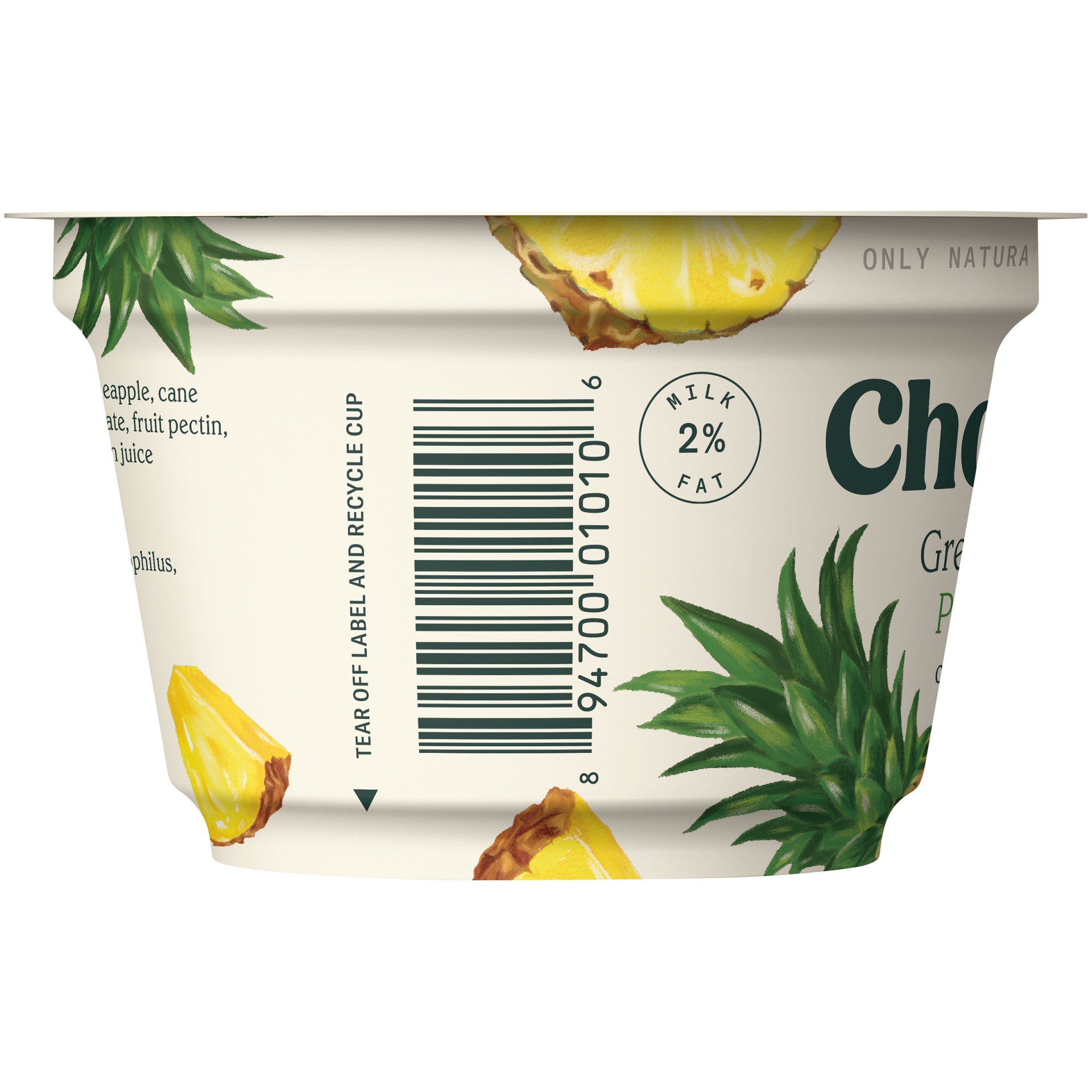 slide 6 of 6, Chobani Pineapple on The Bottom Low-Fat Greek Yogurt, 5.3 oz