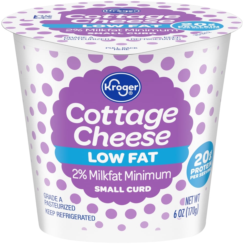 slide 1 of 1, Kroger Low Fat Cottage Cheese, 6 oz