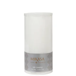 Mikasa LED Wax Pillar White 4 in x 8 in