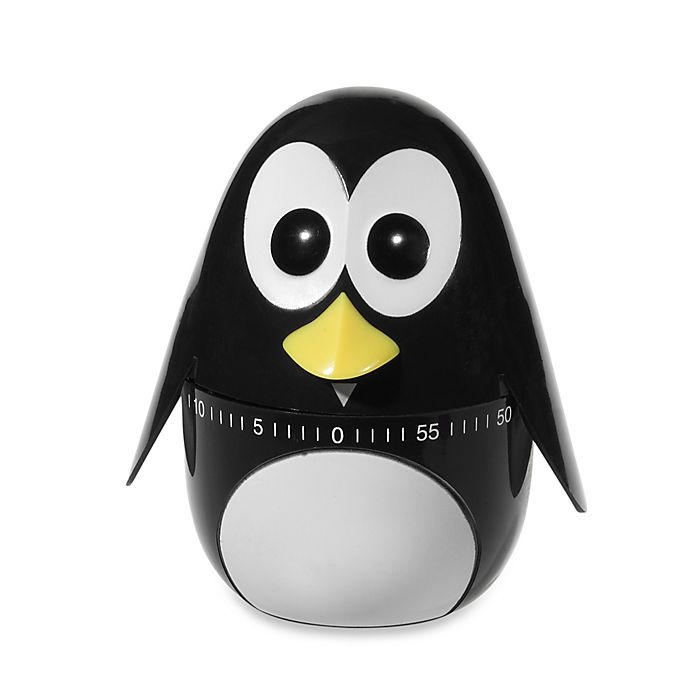 slide 1 of 1, Kikkerland Penguin Kitchen Timer, 1 ct