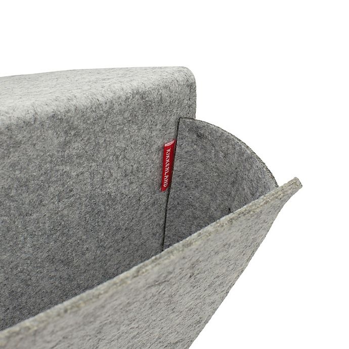 slide 5 of 5, Kikkerland Bedside Felt Caddy Pocket - Grey, 1 ct