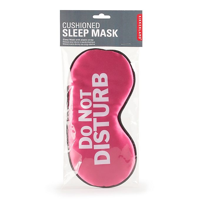 slide 2 of 3, Kikkerland Do Not Disturb'' Sleep Mask - Pink'', 1 ct