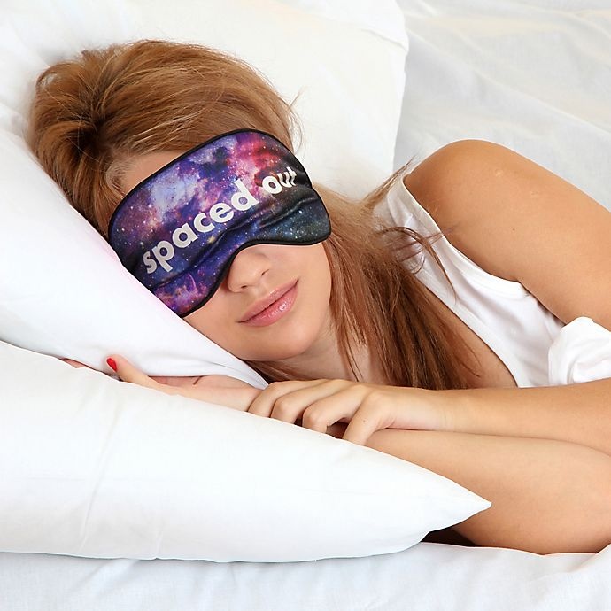 slide 3 of 3, Kikkerland Spaced Out'' Sleep Mask - Purple'', 1 ct