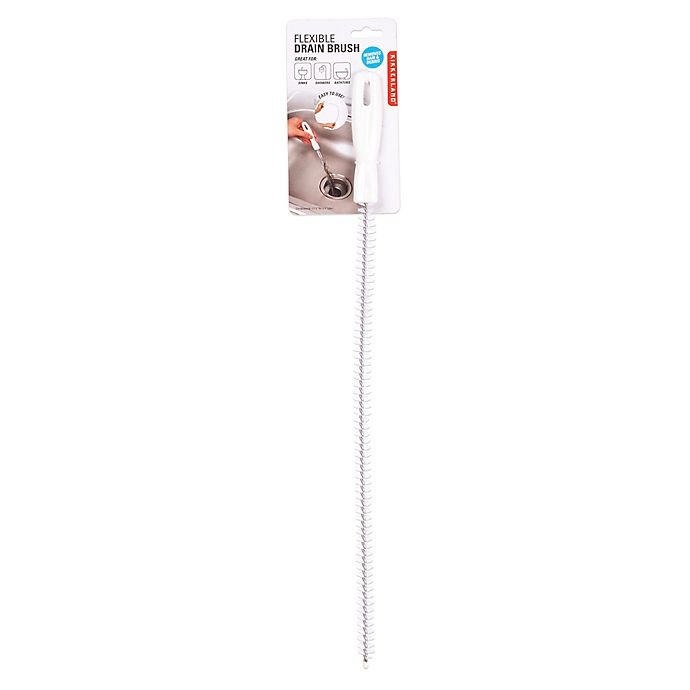 slide 4 of 4, Kikkerland Flexible Drain Brush, 1 ct