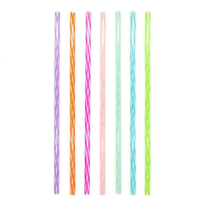 slide 3 of 5, Kikkerland 11-Inch Reusable Straws, 24 ct