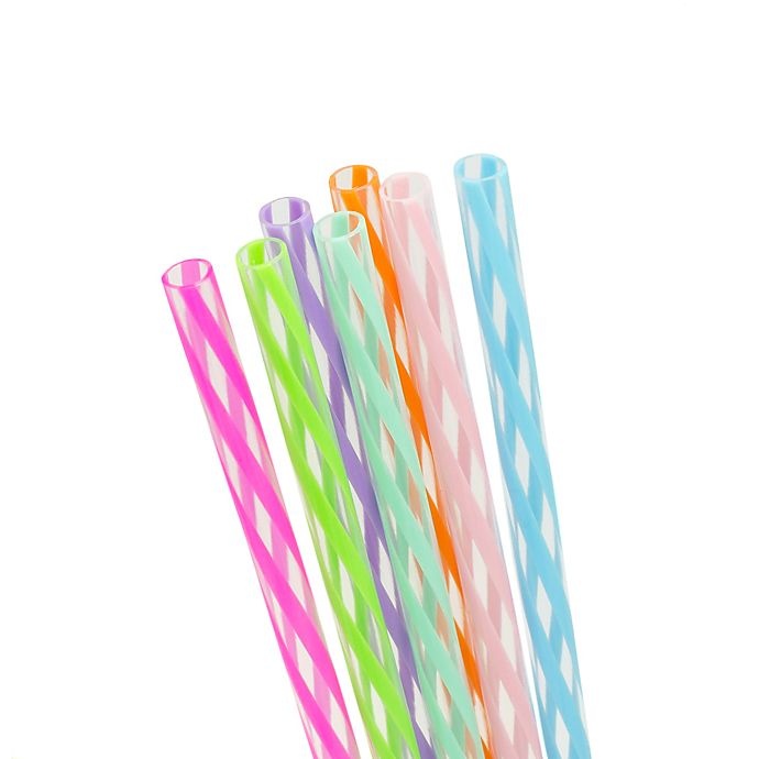 slide 5 of 5, Kikkerland 11-Inch Reusable Straws, 24 ct