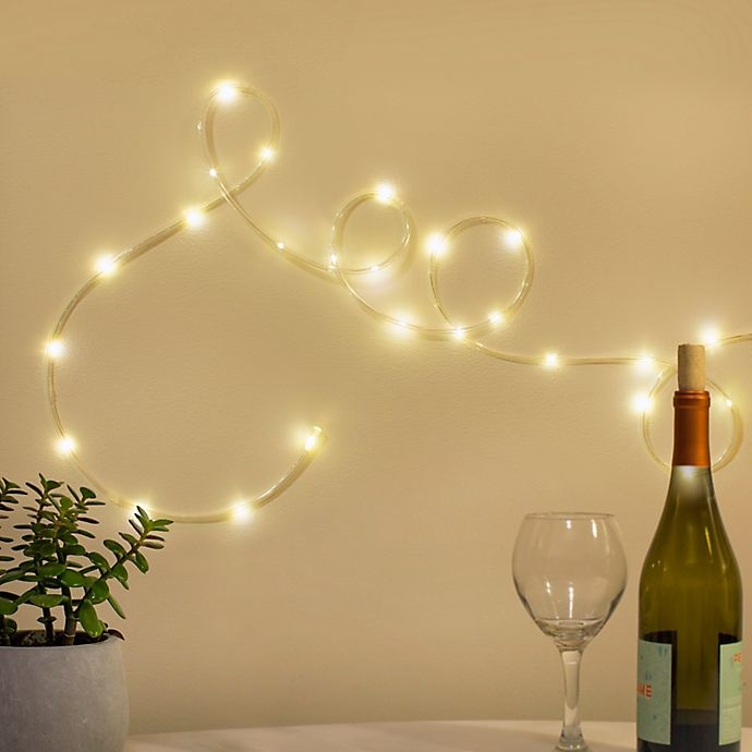 slide 6 of 6, Kikkerland LED Rope String Lights - Silver, 10 ft