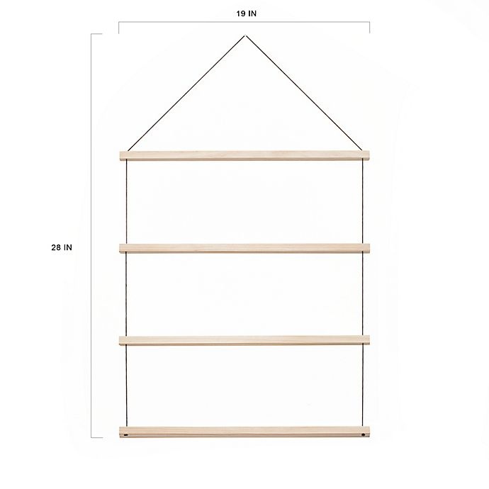 slide 2 of 4, Kikkerland Design Collage Photo Hanger - Natural, 1 ct