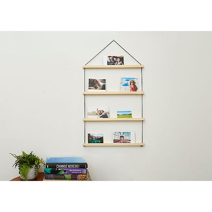 slide 3 of 4, Kikkerland Design Collage Photo Hanger - Natural, 1 ct