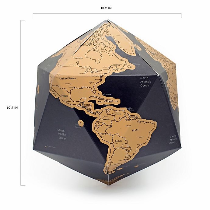 slide 6 of 7, Kikkerland Scratch-Off Globe, 1 ct