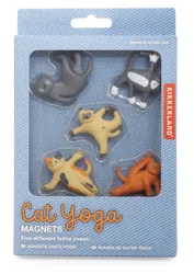 KIKKERLAND Cat Yoga Magnets Set of 5