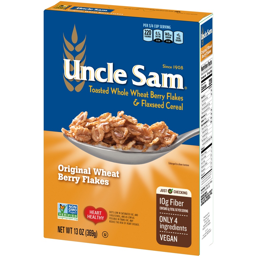 slide 3 of 8, Uncle Sam Cereal 13 oz, 13 oz