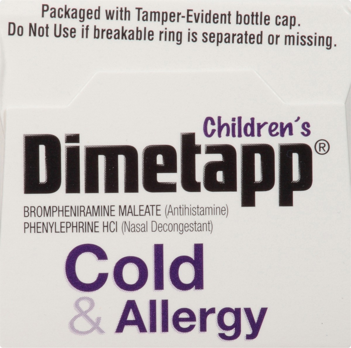 slide 3 of 7, Children's Dimetapp Cold & Allergy Antihistamine & Decongestant Liquid, 4 fl oz