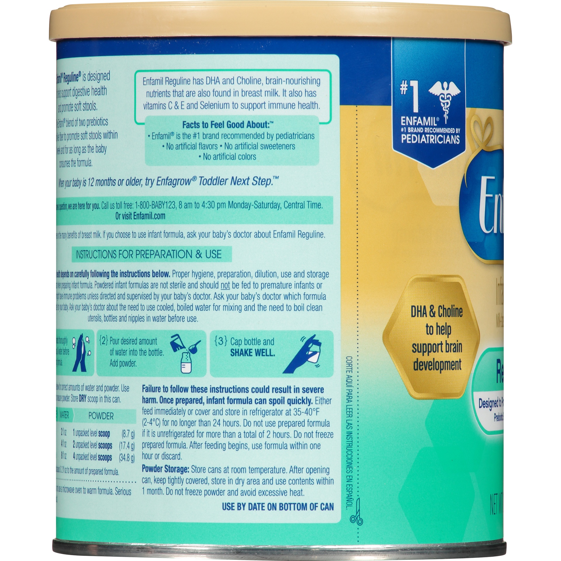 slide 2 of 6, Enfamil Reguline Powder Infant Formula - 12.4oz, 12.4 oz