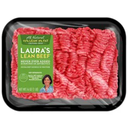 Lauras Lean Beef® 92% Lean All Natural Ground Beef 16oz