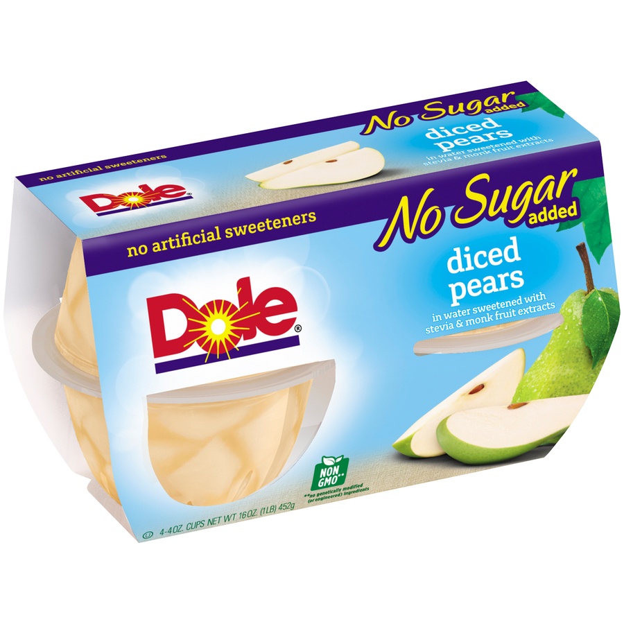 slide 6 of 8, Dole Diced Pears, 4 ct