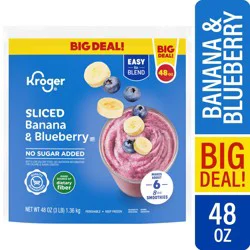 Kroger Sliced Banana & Blueberry Smoothie