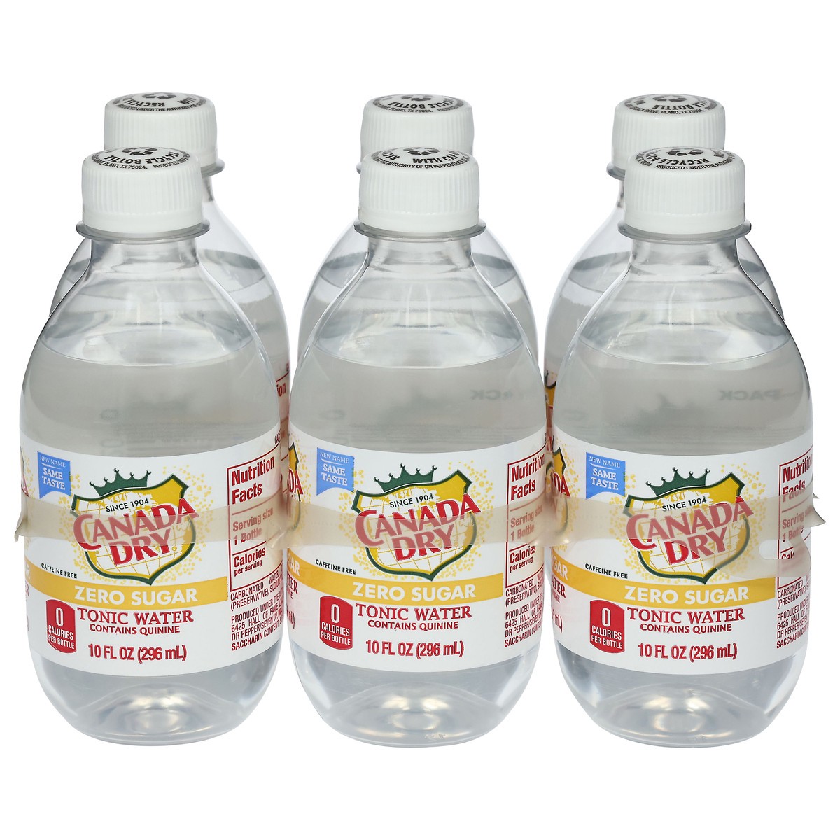 slide 1 of 6, Canada Dry Zero Sugar Tonic Water 6 - 10 fl oz Bottles, 10 fl oz