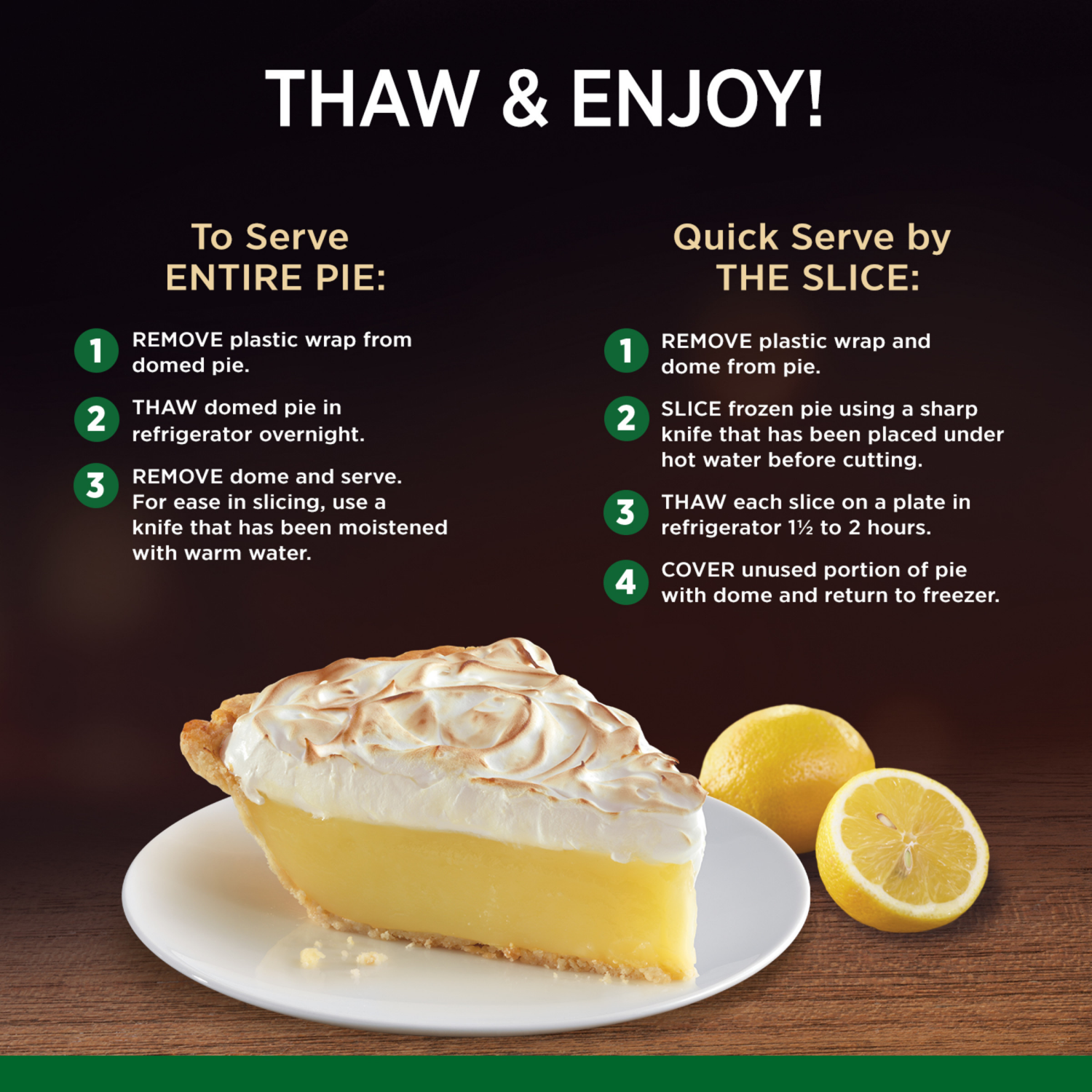 slide 5 of 5, Marie Callender's Lemon Meringue Pie, Thaw & Enjoy Frozen Dessert, 31.5 oz., 31.50 oz