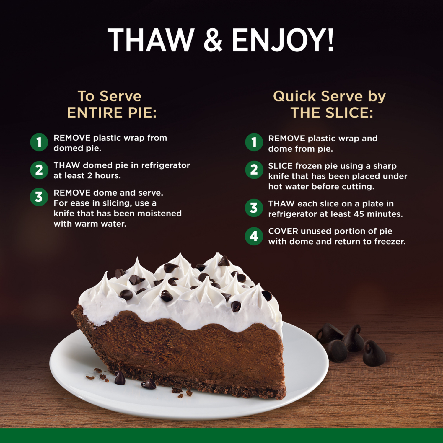 slide 5 of 5, Marie Callender's Chocolate Satin Pie, Thaw & Enjoy Frozen Dessert, 25.6 oz., 25.6 oz