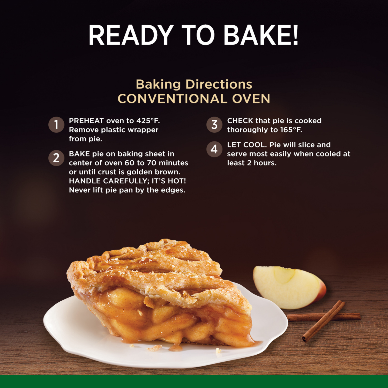 slide 5 of 5, Marie Callender's Lattice Apple Pie, Ready to Bake Frozen Dessert, 42 oz., 42 oz