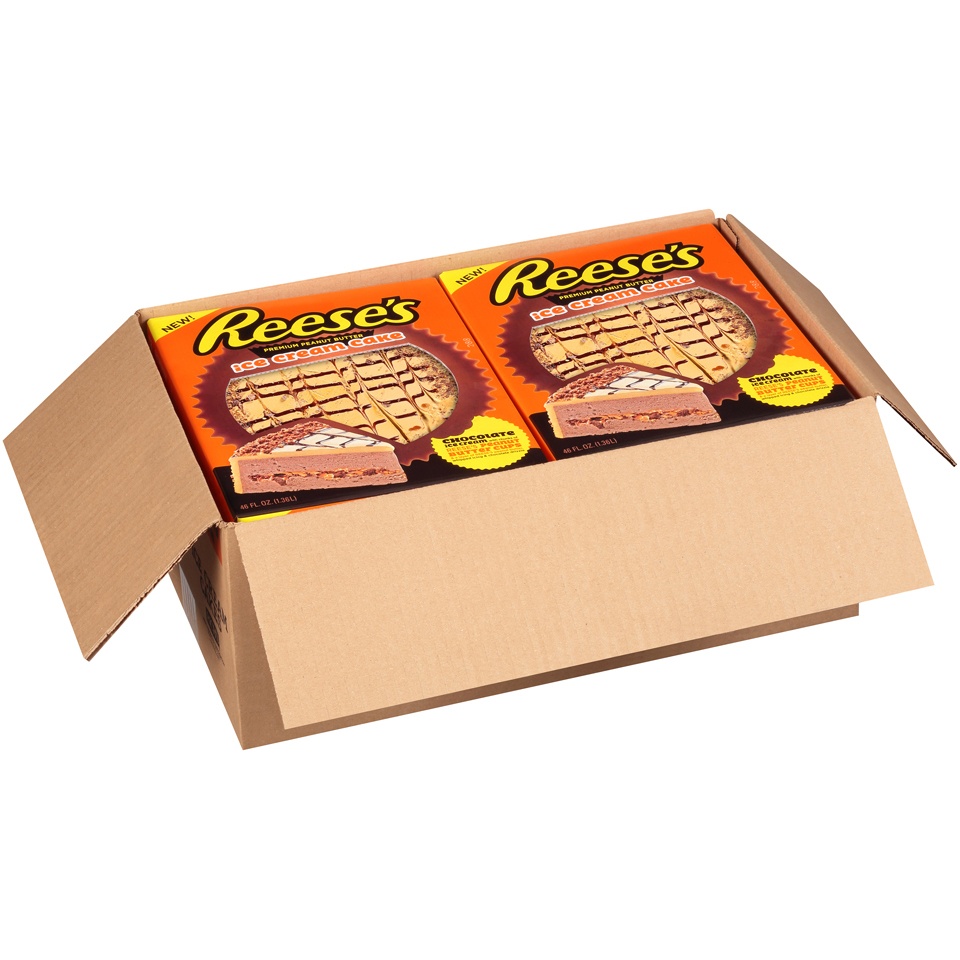 slide 6 of 7, Reese's Premium Peanut Butter Ice Cream Cake 46 fl. oz. Box, 46 fl oz