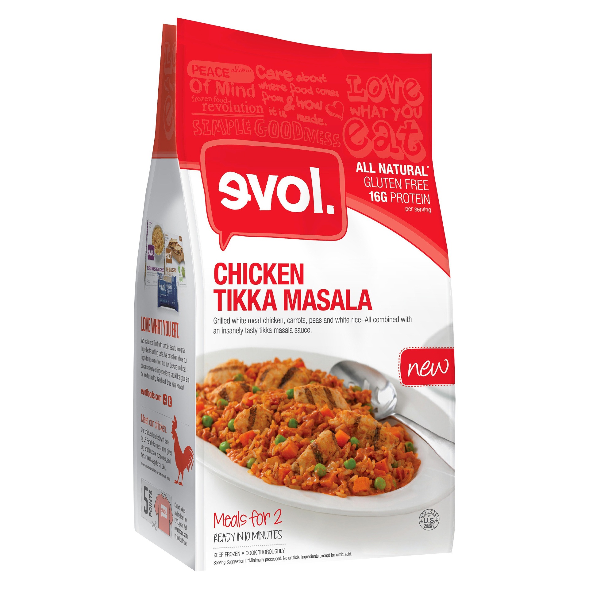 slide 1 of 1, EVOL Chicken Tikka Masala, 20 oz