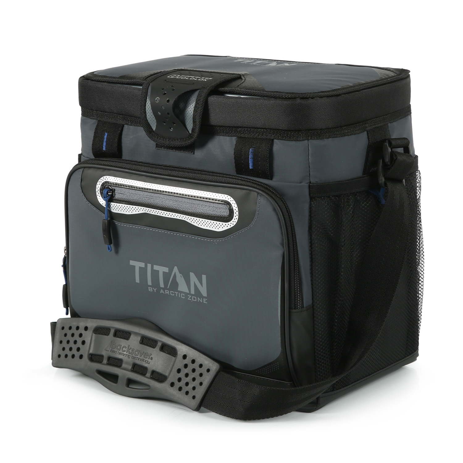 slide 3 of 4, Titan 16 Can Zipperless Hardbody Cooler - Storm Cloud, 16 ct