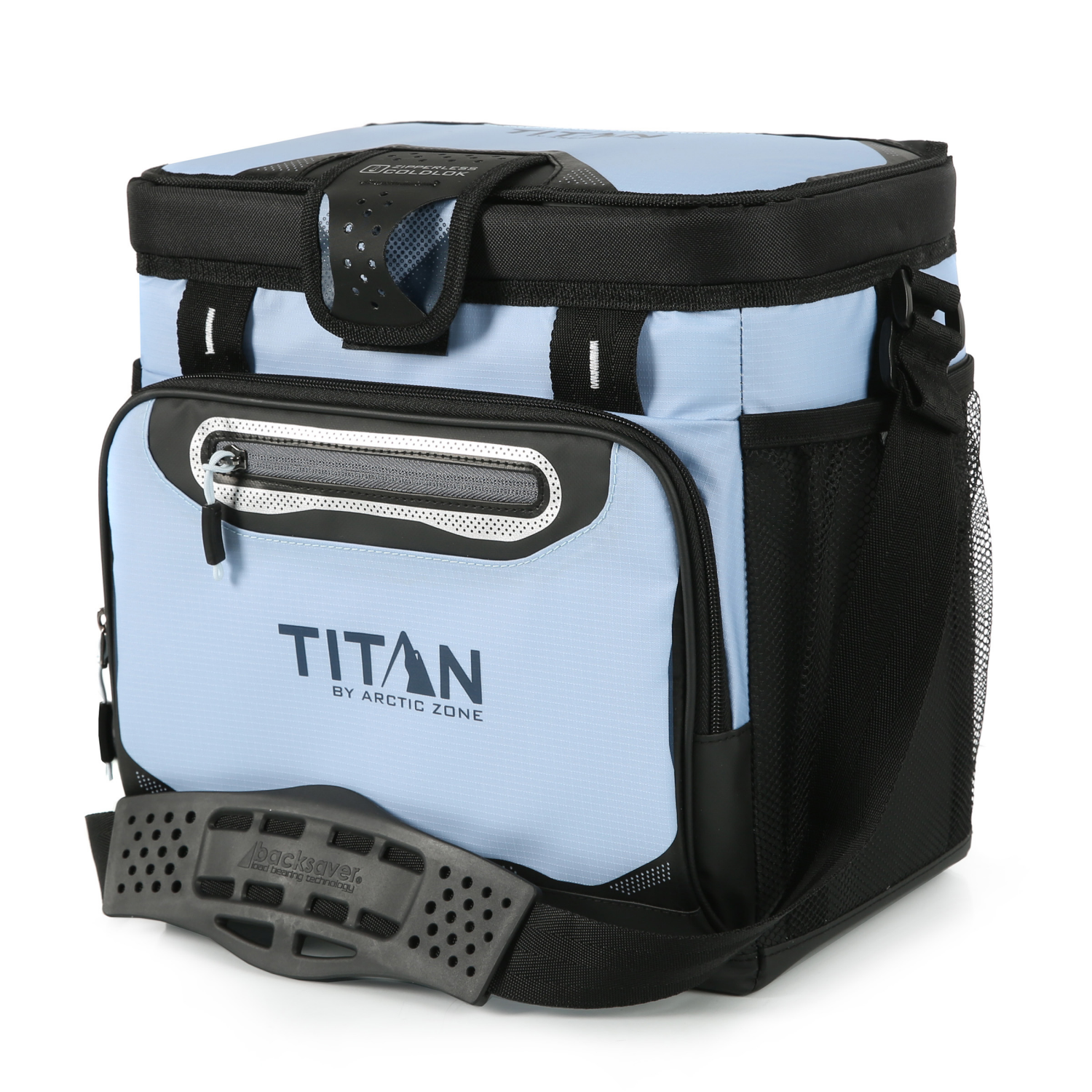 slide 3 of 3, Titan by Arctic Zone 16 Can Zipperless Hardbody Cooler Chambray, 16 ct