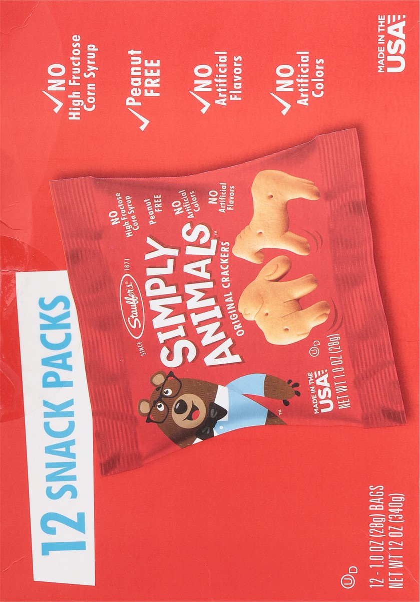 slide 15 of 17, Stauffer's Simply Animals Original Crackers 12 - 1.0 oz Bags, 12 ct