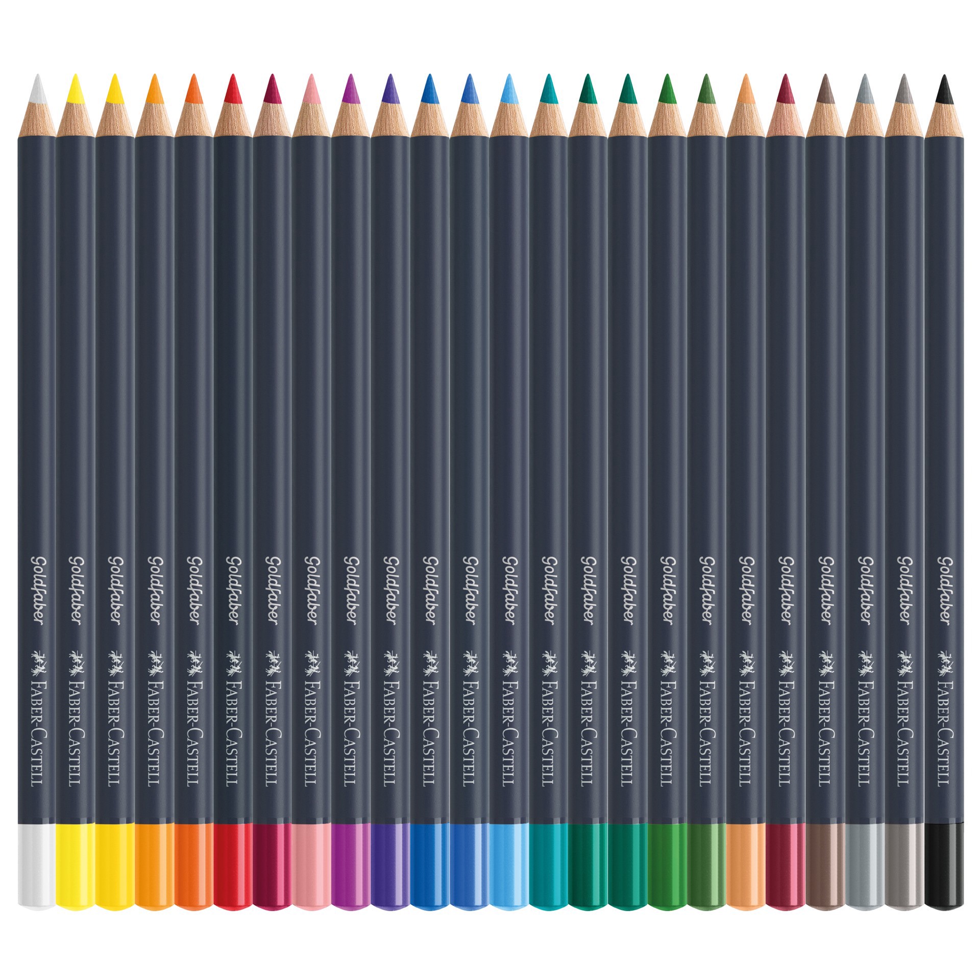 slide 2 of 7, Faber-Castell Goldfaber 24-Piece Color Pencils, 24 ct