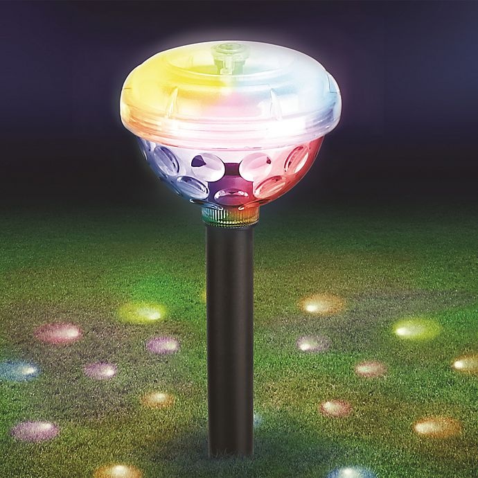 slide 1 of 5, Sharper Image Solar-Powered Party Light, 1 ct