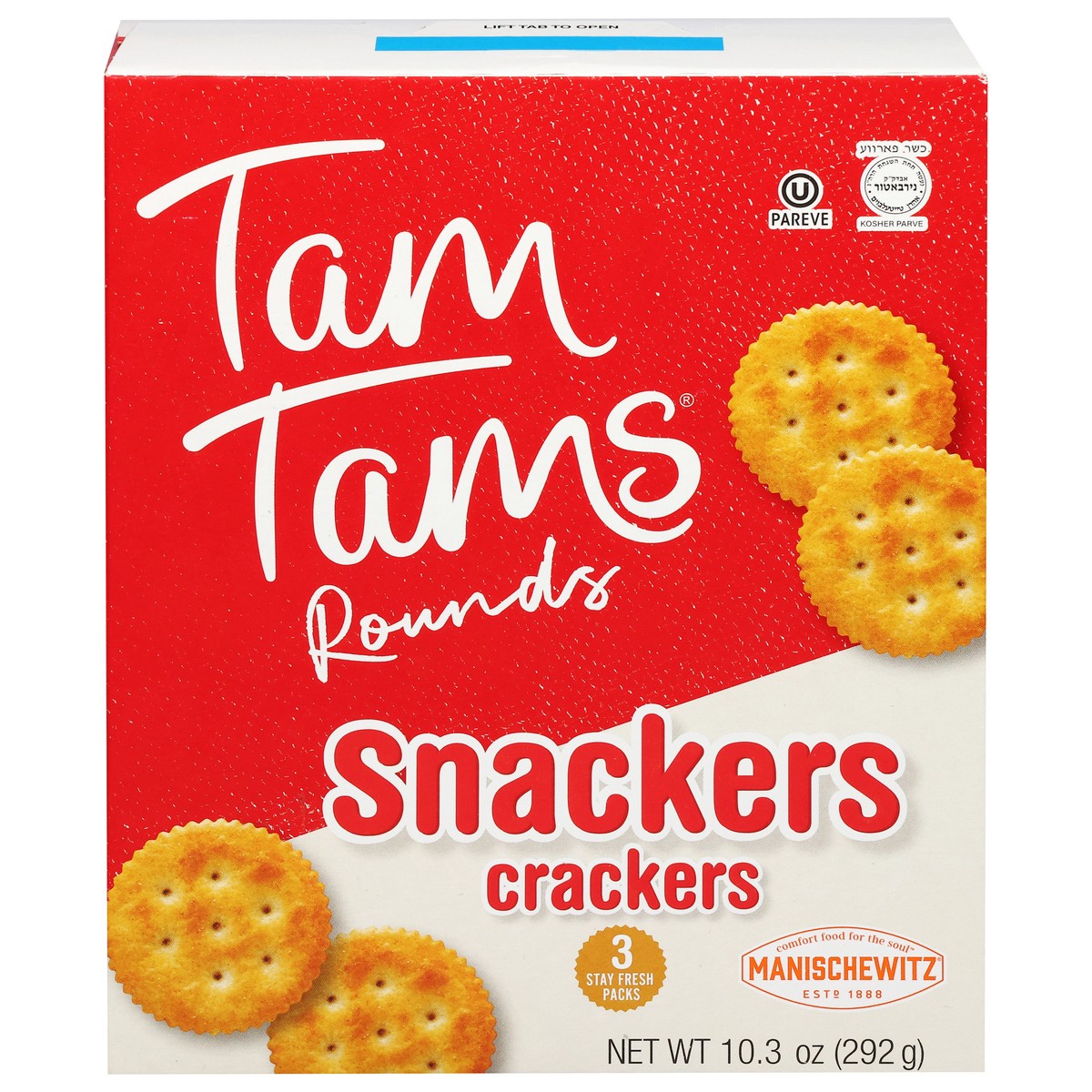 slide 1 of 2, Manischewitz Tam Tam Crackers, 8 oz