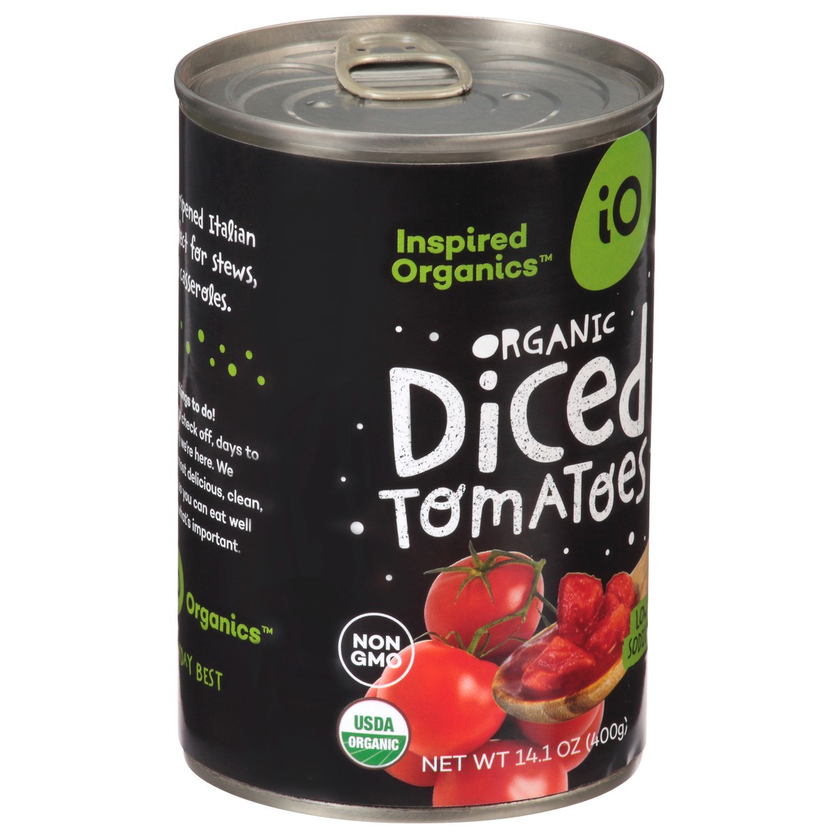 slide 4 of 4, Io Brand Tomatoes Dice, 1 ct