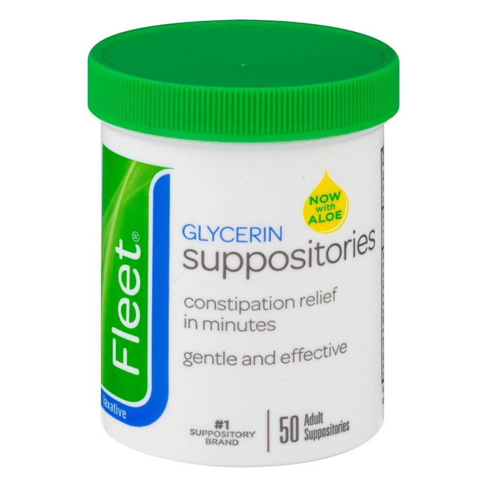 slide 3 of 7, Fleet Laxative Glycerin Suppositorie, 50 ct