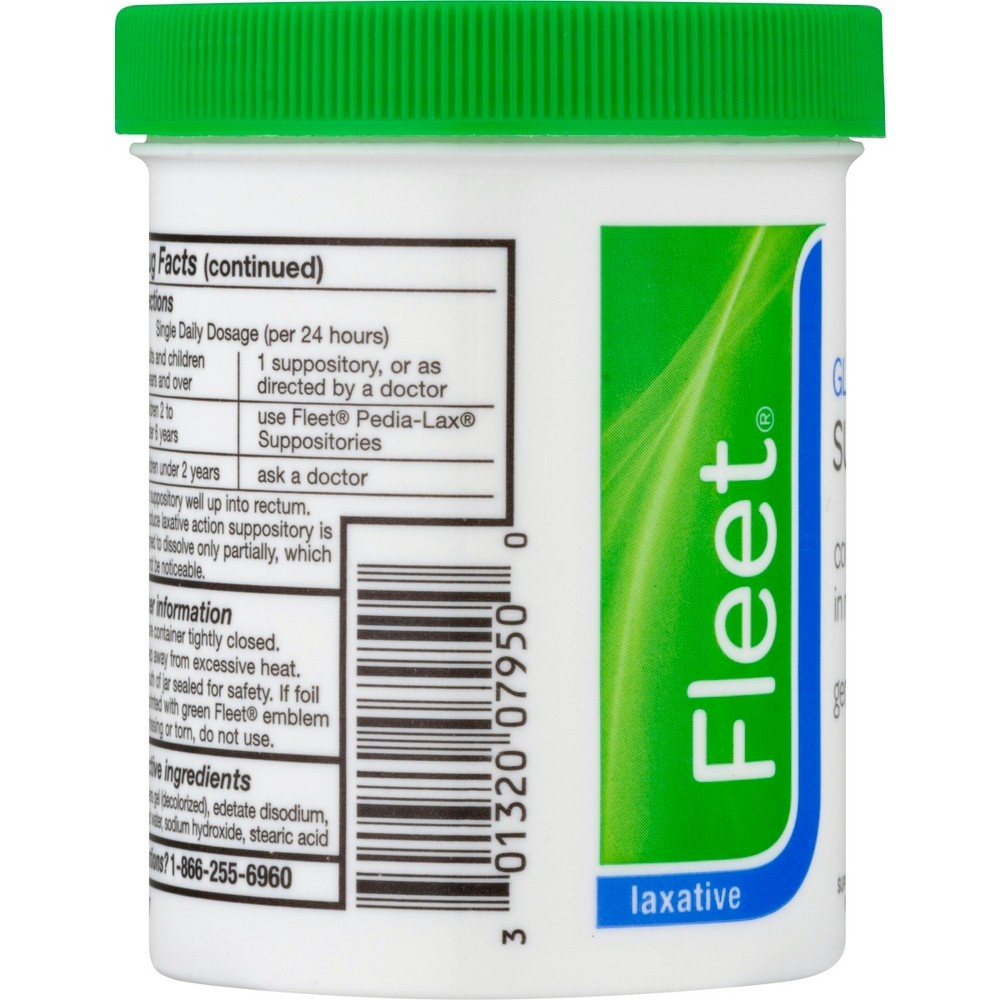 slide 4 of 7, Fleet Laxative Glycerin Suppositorie, 50 ct