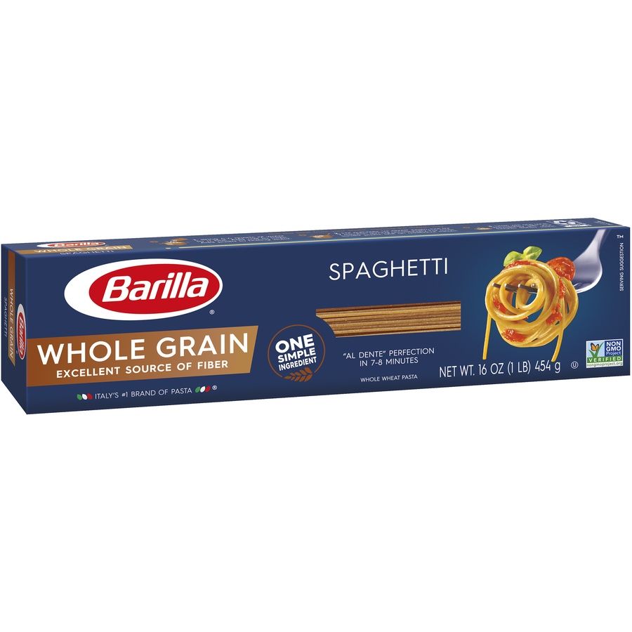 slide 2 of 8, Barilla Whole Grain Spaghetti Pasta - 16oz, 