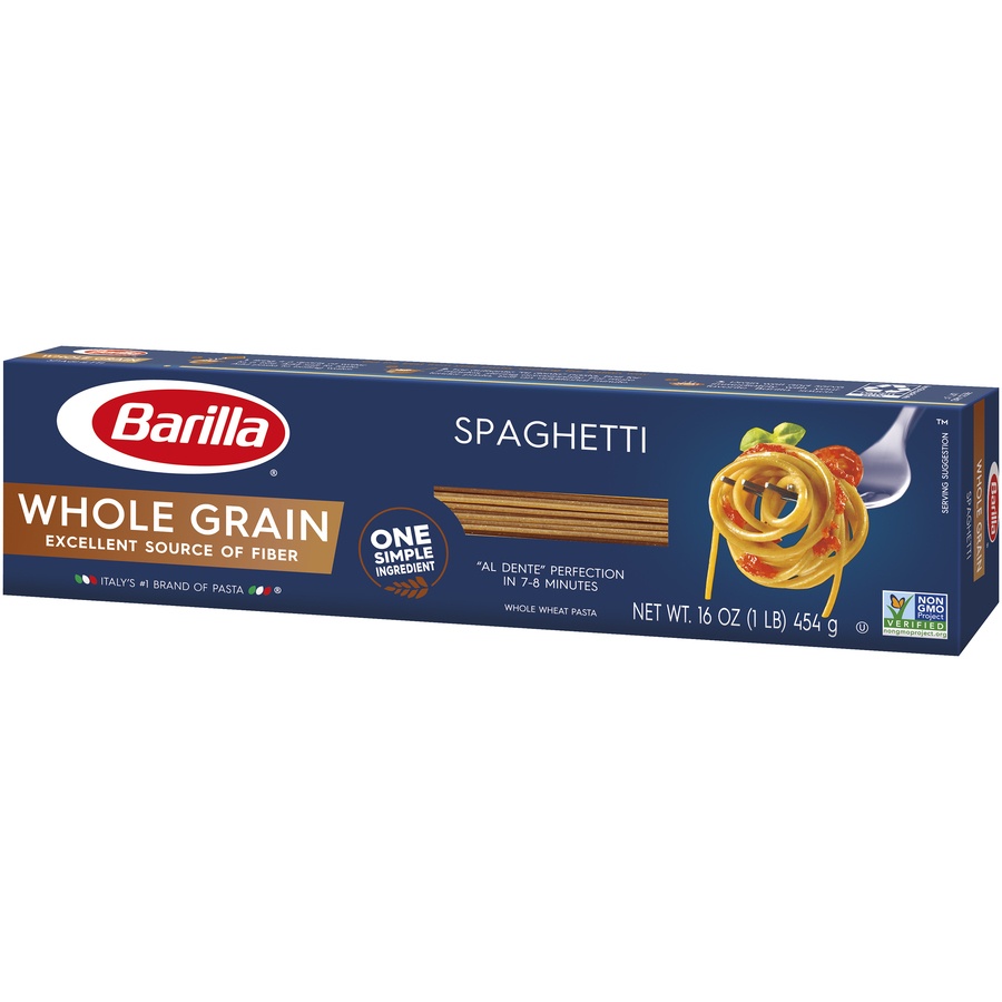 slide 3 of 8, Barilla Whole Grain Spaghetti Pasta - 16oz, 