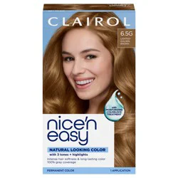Clairol Nice 'n Easy Hair Color Permanent Lightest Golden Brown 6.5G